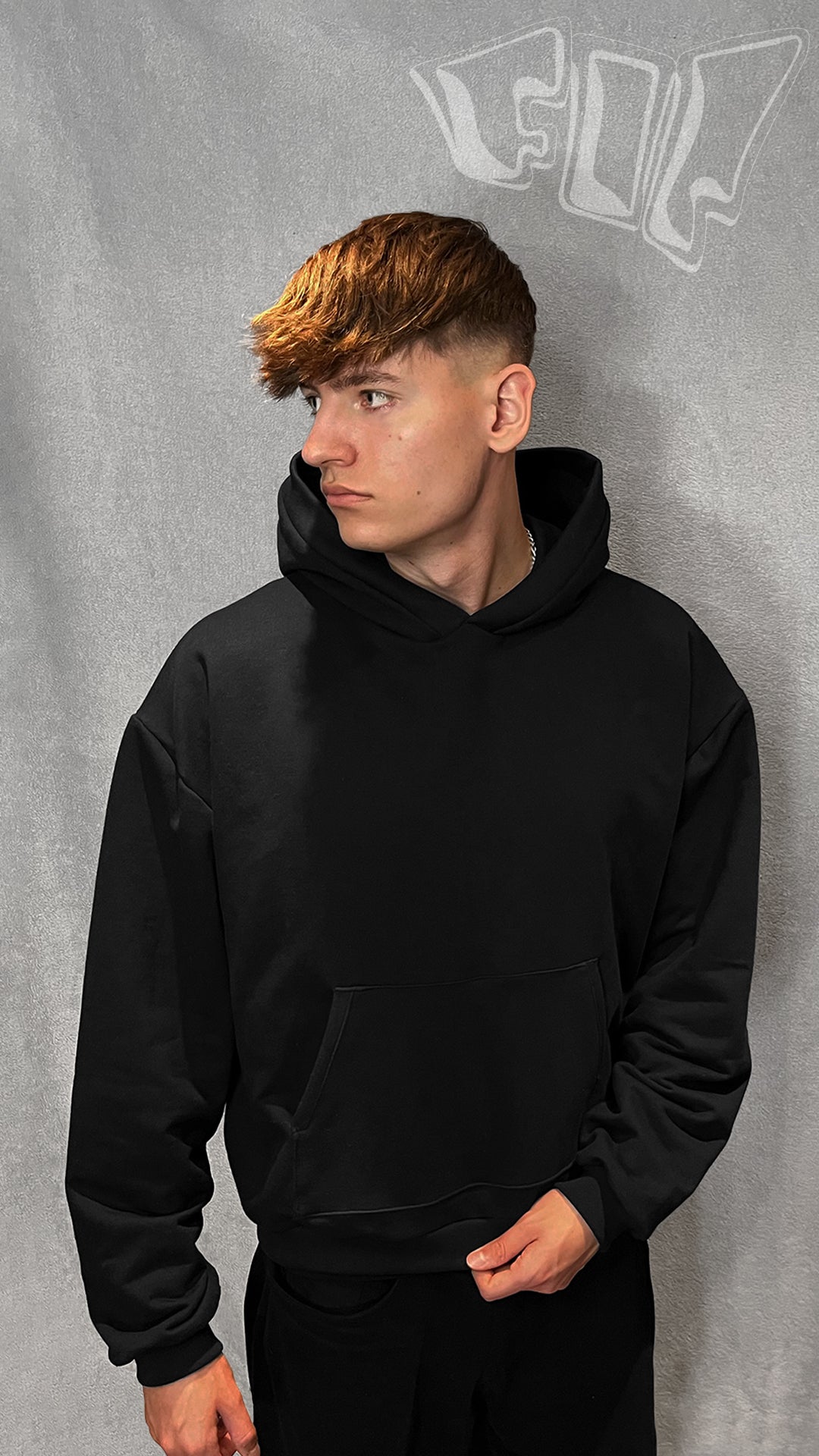 BASIC - WINTER 24/25 HOODIE ~ „OBSIDIAN“