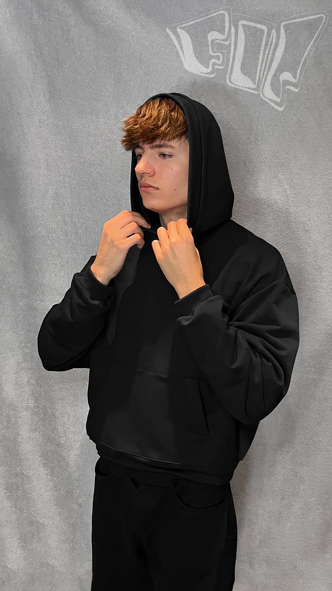 BASIC - WINTER 24/25 HOODIE ~ „OBSIDIAN“